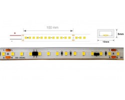 Tira LED 230V monocolor 16W/mt 120L/mt. ECO SMD 2835 IP66 12x5mm corte cada 100mm, Venta por metros, desde 8,25€/m